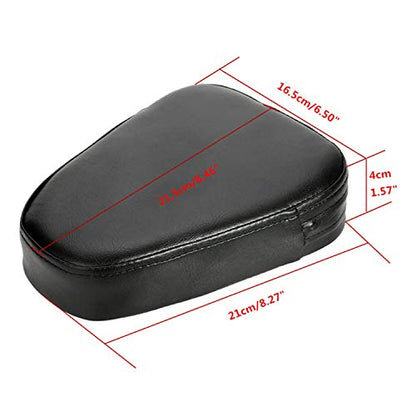 OSAN Universal Motorcycle Synthetic Leather Rear Sissy Bar Backrest Cushion Pad - Black