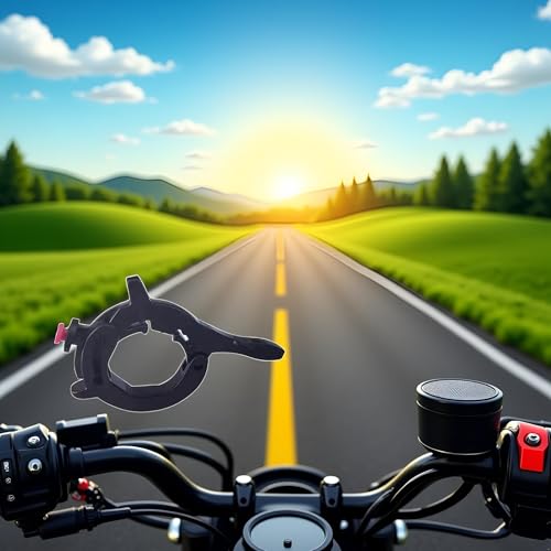 Black Throttle Cruise Control, Motorcycle Cruise Control Throttle Clamp, Electric Vehicle Booster User Friendly Installation Throttle Booster, Motorcycle Throttles Accessories Levers