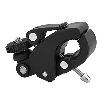 Handlebar Mount, Adjustable Bike Motorbike Mount Holder 1/4'' Screw Metal Handlebar Clip Mount Handlebar Clamp Bracket Holder Mount Cycle Handlebar Attachments for Action Camera/Gopro/DV