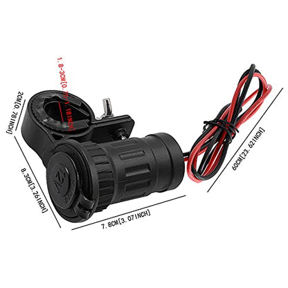 Universal Waterproof High Power Cigarette Lighter 12-24V 240W Power Plug Socket with Handlebar Motorcycle Cigarette Lighter