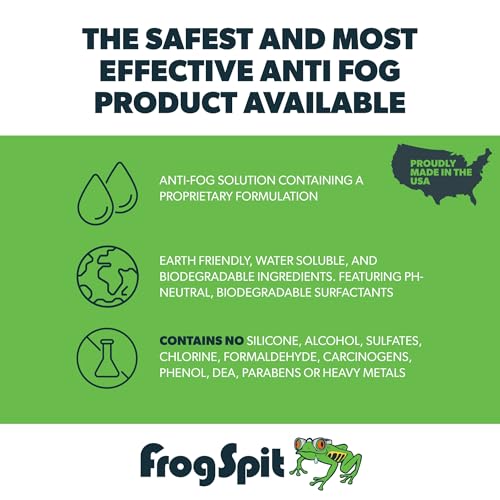 Frog Spit Anti-Fog Concentrate - 2 oz. Bottle of Anti-Fog Solution, 2 Pack - Anti Fog for Glasses, Goggles, Face Masks, Helmet Face Shields - size: 2 Count 2 Ounce