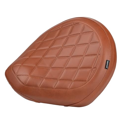 Motorcycle Rider Comfort Seat Fit for CMX1100 Rebel 1100 2021 2022 2023 2024 2025 2026, Leather Front Driver Saddle Solo Cushion Pad, Brown Embossing - color: Front - Brown-B