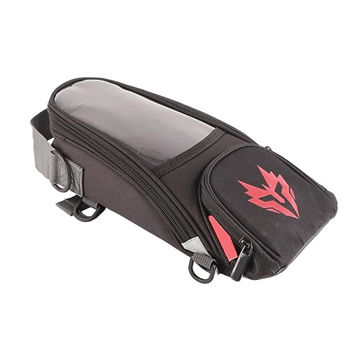Tank Bag, Magnetic Tank Bag Oxford Fabric High Strength Fuel 4.5L Large Capacity Navigation Package Magnetic Atv for (Red)