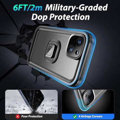 SPORTLINK Bike Phone Holder for iPhone 15 - Motorcycle Phone Mount [Aluminium][360° Rotatable][1s Quick Release][IP68 Waterproof] Bicycle Motorbike Handlebar Cell Phone Holder