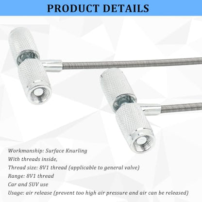 2PCS Car Valve Stem Installation Fishing Tool, 3 in 1 Multifunction Vehicle Tire Plug Core Puller Remover, Wheel Stem Installation Removal Repair Fishing Tool, Universal for Vehicles - size: 2PC