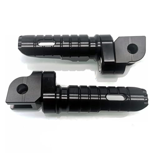 MZS Motorcycle Foot Pegs, Front Rider Footpegs Footrest Rest Pedal Adjustable Aluminum Black Compatible with GROM Monkey CBR 600 F2 F3 F4 F4I CBR600RR CBR1000RR VFR800 CB1100 - size: GROM/Monkey/CBR600 F2 F3 F4 F4I/CBR600RR