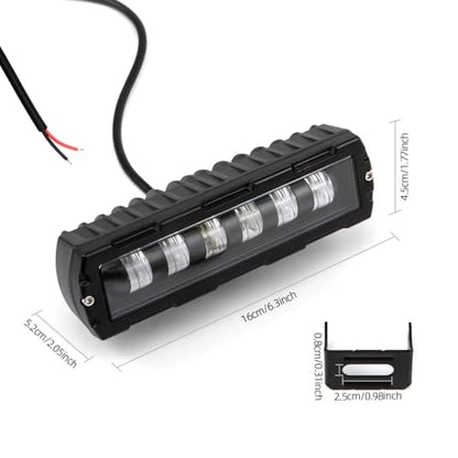 6-Inch Off-Road Vehicle Modified Led External Warning Light Motorcycle Universal High-Brightness Flashing Spotlight Work Light For Trucks Atv Utv Boats (Style B) - style: Style B