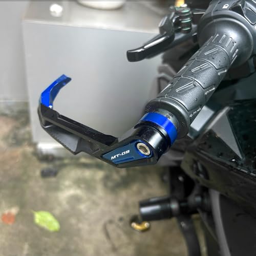 Motorcycle Handguards Compatible with MT-09 2024 MT 09 2023 MT09 SP 2021 TRACER 9 GT FZ09 Aluminum Brake Clutch Lever Guards Protector (Not For 2014-2020) (Grey) - color: Gray