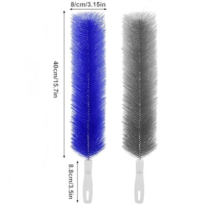 Bendable Microfiber Head,Reusable Dust Remover, 15.7in Bendable Microfiber Fan Cleaning Brush, Washable Fan Cleaner Brush for Electric Fans Air Conditioning, Home Car Vents, Curtain，4pcs - color: 4pcs