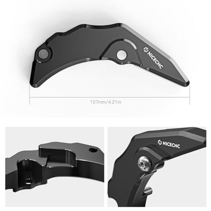 NICECNC Clutch Slave Cylinder Cover Protector Guard Dirt Bike Compatible with KTM 250 300 XC SX 2023-2024 250 300 EXC XCW 2024, Compatible with Husqvarna 300 TX 2023-2024 250 300 TE 2024, Black - color: black