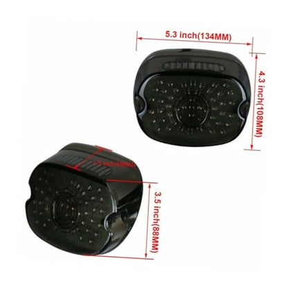 Luxshiny Multifunctional LED Motorcycle Tail Light Brake and Turn Signal Lamp High Brightness Low Energy Consumption Rear Stop Running Light for Sportster Dyna