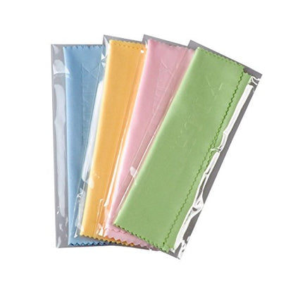 Microfiber Screen Cleaning Cloths, HTTX 4-Pack 6 x 7 inches for Cell Phones, Tablets, LCD TV, Laptop, Camera Lenses, Surface Tablet, Monitor, Car GPS Screens, Spectacles, Glasses, Watches [Blue] - color: Blue