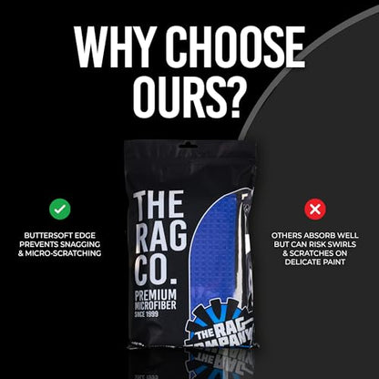 The Rag Company Dry Me A River, Professional Korean 70/30 Blend Microfiber Waffle-Weave Drying & Detailing Towels, Soft Suede Edges, 390 GSM, 20x40 Inches, Royal Blue, 2-Pack - color: Royal Blue, size: 20in x 40in