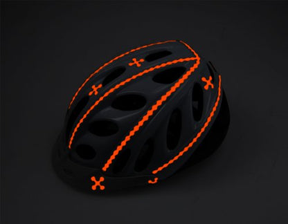 RydeSafe Reflective Decals - Hexagon Kit - Large - color: Orange