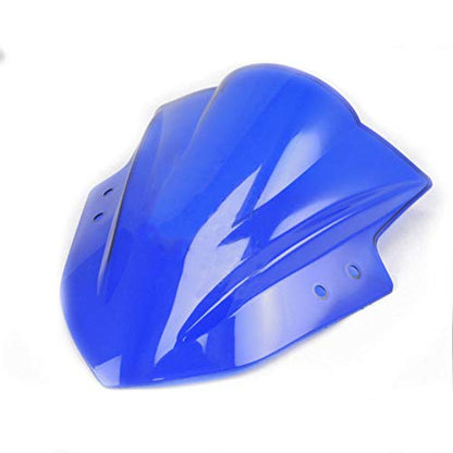 Double Bubble Windshield Windscreen for Kawasaki Ninja 300 EX300R 300R 2013-2017 (Blue) - color: Blue