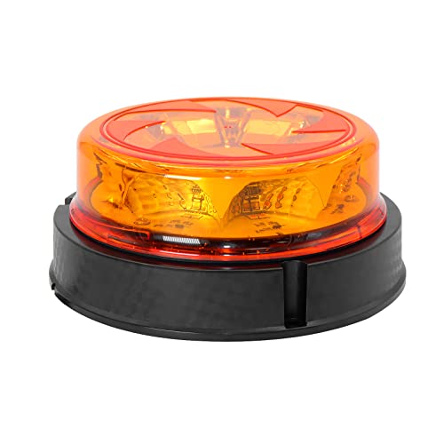 Agrieyes Beacon LED Strobe Lights with Replaceable Lens, Emergency Warning Essential, Amber Flashing Light for Vehicles, Trucks, Tractor, Postal Car - size: Screw