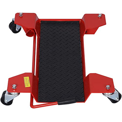 Gecheer Motorcycle Garage Stand Dolly for Secure Storage and Easy Movement of Heavy Bikes Up to 500lbs Capacity