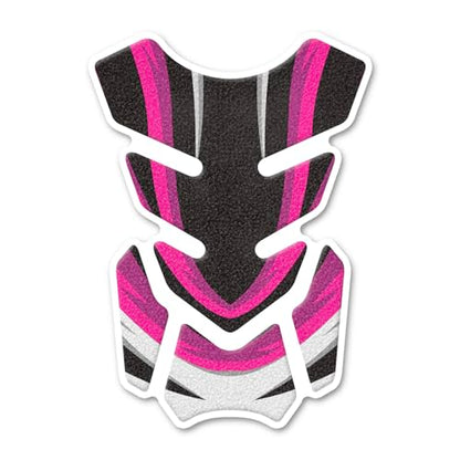 MC Motoparts Motorcycle Gas Tank Pad Protector Universal Anti-slip Shield Protection Grip Sticker Decal Abstract Pink - color: 001
