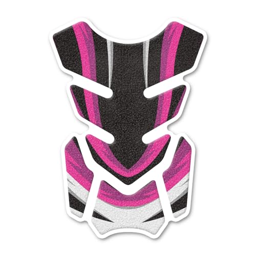 MC Motoparts Motorcycle Gas Tank Pad Protector Universal Anti-slip Shield Protection Grip Sticker Decal Abstract Pink - color: 001