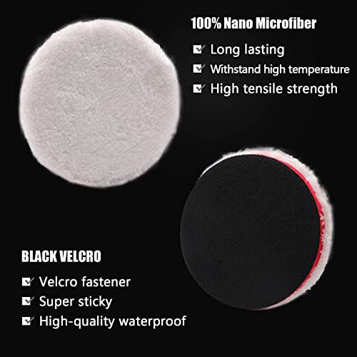 Buffing Polishing Pads, 7Pcs 7"(180mm) Waffle Foam Buffing Pads Polishing Pads Wool Pad Kit for 7Inch Backing Plate RO/DA/GA Car Polisher Boat Compounding, Polishing and Waxing - color: 7Pcs 7Inch Polishing Pad Sets, size: 7 Inch (180mm)