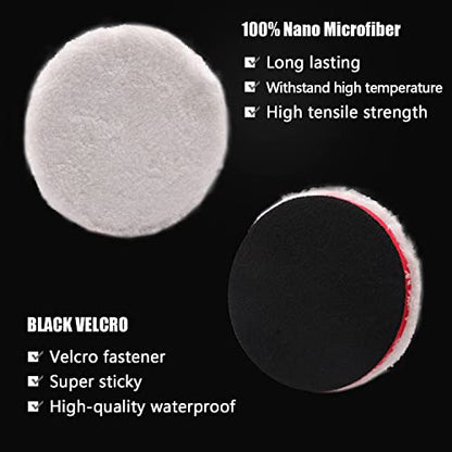Buffing Polishing Pads, 7Pcs 7"(180mm) Waffle Foam Buffing Pads Polishing Pads Wool Pad Kit for 7Inch Backing Plate RO/DA/GA Car Polisher Boat Compounding, Polishing and Waxing - color: 7Pcs 7Inch Polishing Pad Sets, size: 7 Inch (180mm)