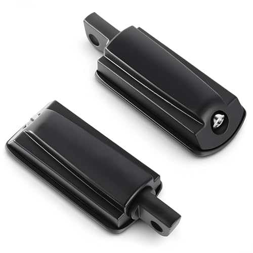 Motorcycle Footrests 10mm HighWay Foot Pegs Fits For Harley Davidson Touring Sportster Dyna Black - color: Black#8