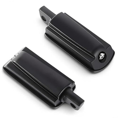 Motorcycle Footrests 10mm HighWay Foot Pegs Fits For Harley Davidson Touring Sportster Dyna Black - color: Black#8