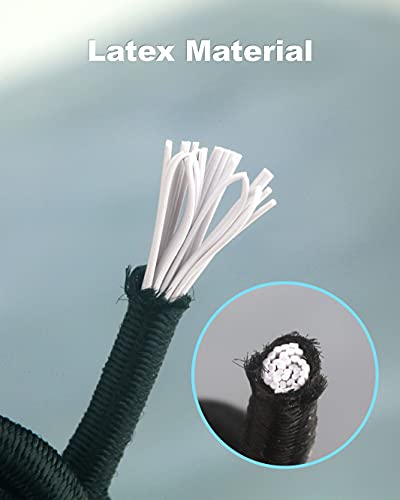 2 Pack Black Cargo Nets, Heavy Duty Latex 17"X17" Bungee Net Stretches to 34"x34", Gear Helmet Luggage Net with Tight 2.3"x2.3" Mesh & 12 Adjustable Plastic Hooks for Motorcycle, Bike, ATV - size: 17x17 Upgrade - 2 Pcs