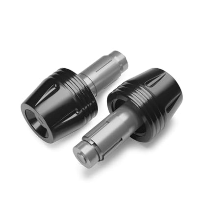 Motorcycle Bar Ends Plug, CNC Aluminum 16-22mm Handlebar Bar End Plugs Fit For Kawasaki Yamaha Honda Suzuki Aprilia Ducati And Motorcycles With Handlebar Inner Diameter Of 16-22mm (Black) - color: Black