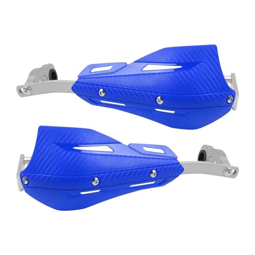 CHIFUN Handguard for 7/8" 22mm and 1 1/8" 28mm Motorcycle Handlebar Brake Lever Protection Hand Guard CNC Aluminum Compatible with ATV Motorbike Motocross Supermoto Racing Dirt Pit Bike - color: Blue