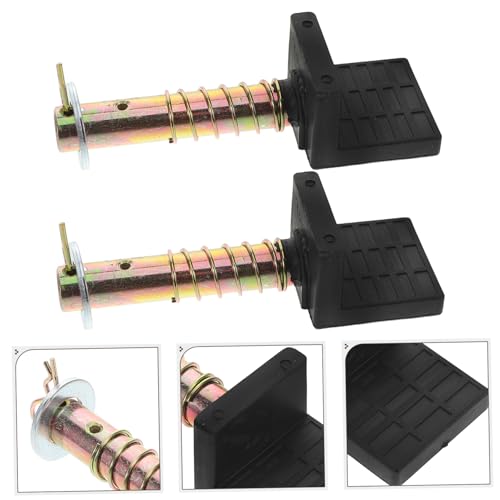 2Pcs Motorcycle Spool Lift Stand Attachment Heavy Duty Shaped Support for Rear Wheel Durable Metal Construction Easy Setup Compatible with Various Heavy Motorcycles