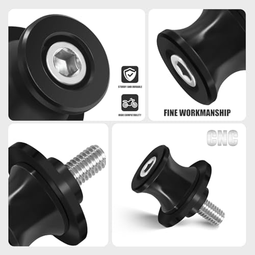 MFGZD Motorcycle Swingarm Spools Slider, CNC 8MM Swingarm Spools Sliders Stand For CBR1000RR 2004-2025 / S1000RR 2015-2025 / GSXR1000 2001-2016 / Z1000 2015-2025 / CB1000R 2008-2025 - size: 1000