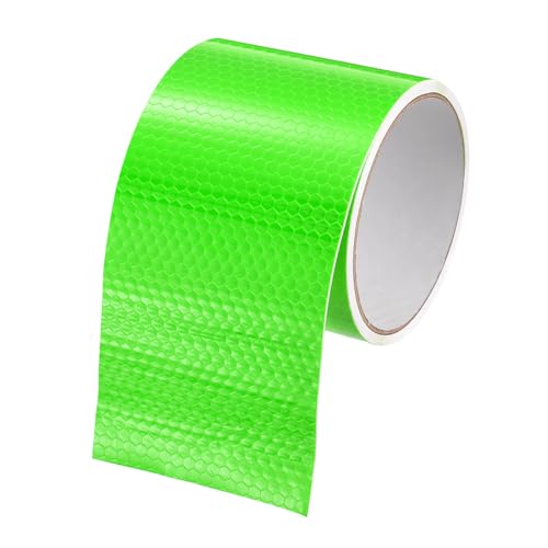 MECCANIXITY Reflective Tape, 3" x 10 Ft Night Safety Caution Warning Tapes Adhesive Tapes Waterproof PVC Marking Stickers for Trailers Motorcycle Steps Floor Boats Floor, Grass Green - color: Grass, size: 3 Inch x 10 Ft