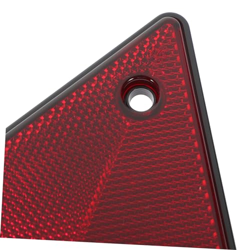 2pcs Reflective Triangle Safety Signs for Vehicles Emergency Roadside Warning Reflectors for Cars Trucks and Trailers Weather-resistant and Visible Low Light Conditions
