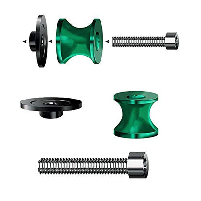Motorcycle Swing Arm Sliders Spools 2pcs 8MM CNC Swing Arm Stand Screw for Suzuki GSXR 125 250 300 600 750 1000 Red - color: Red M8