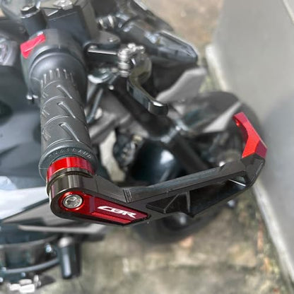 CNC Motorcycle Handguards Compatible with CBR 600RR 1000RR 929RR 900RR 1100X CBR600RR CBR1000RR CBR250RR Brake Clutch Lever Guards Protector Accessories (Red) - color: Red