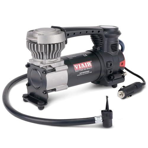 VIAIR 84P - 00084 Tire Inflator Portable Air Compressor for Car, Truck & SUV | 12V On/Offroad Heavy Duty Pump 60 PSI, Cigarette Plug, Press-On Chuck - size: Clip on Chuck, style: Analog Manual/Press On