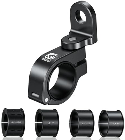 BRCOVAN 1PC UTV Whip Light Mounts, Off-Road LED Light Bar Mounting Bracket | Fit for Round Rails / Handlebars 0.875''/1"/1.125''/1.26"/1.375'' in Diameter, for ATV UTV Car Motorcycle Truck