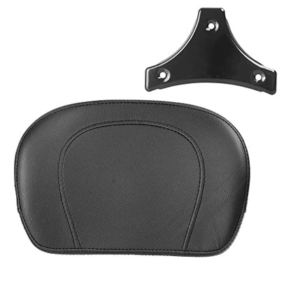 Black Sissy Bar Passenger Backrest Pad fits for Harley Davidson HD Touring Model 1997-2026(P/N 52300324, 52627-09, 54247-09, 52933-97b,52805-97B,52723-06,5230057,52300258) - color: Black