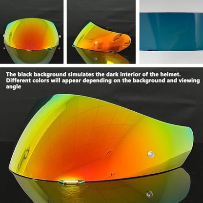 HJ-17 Helmet Visor Replacement,UV Protective Helmet Face Shield Compatible with CL-MAX II,IS-MAX BT,SY-MAX III,IS-MAX II,CL-MAX 3,C90,C91,C91N(Revo Deep Red-Day Use Only) - color: Revo Deep Red-day Use Only