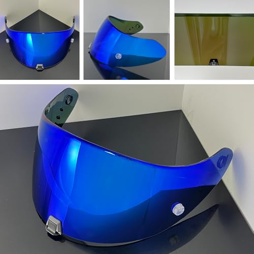 R1 Air Helmet Visor Replacement,Tinted Motorcycle Helmet Face shield Windshield lens for ST1400 T520 R1 Air (Revo Deep Blue) - color: Revo Deep Blue