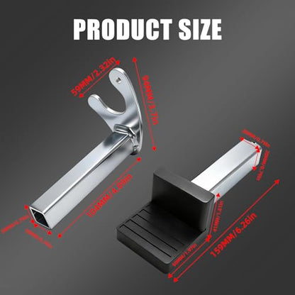 Motorcycle Wheel Lift Stand Attachments,Iron U and L Shape Fork Swingarm Spool Stand Adapter Paddock Stand Frame Accessories