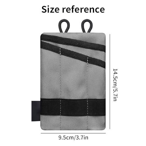 EDC Storage Pouch, Anti-Lost Outdoor Tactical EDC Kit Multi-Function EDC Tool Pouch - color: Gray