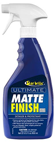 STAR BRITE Ultimate Matte Finish Speed Detailer & UV Protectant - Matte Finish Protectant for Wraps, Motorcycles, Cars, & Trucks - 22 OZ (098122)