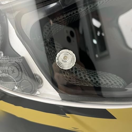 Universal 2 Pairs 4MM Helmet Visor Pins, Anti Fog Insert Pins Compatible with AGV, SHOEI, GXT, ARAI,BELL, SEDICI, HJC,ETC Helmet Visors (PIN 2) - color: Pin 2