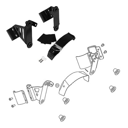 TCMT Quarter Fairing Bracket Mount Fit For Harley Softail 2018-2020 2025 Street Bob FXBB 2018-2020 Low Rider FXLR 2020-2024 Softail Standard FXST - color: Bracket Mount