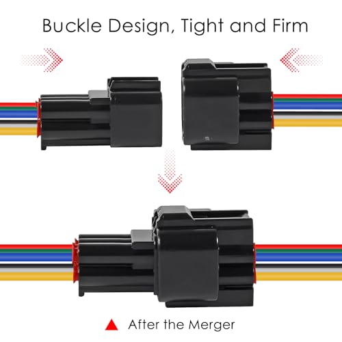 4Pcs 9 Pin Waterproof Connector Electrical Wire Plug Car Auto 9 Way Male Female Quick Disconnect Harness Connectors Plug Socket for Car Truck Motorcycle Marine Boat and Other Wire Connection - size: 4pcs 9 pin