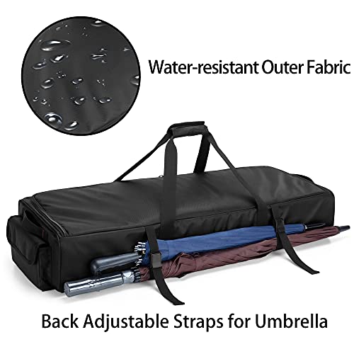 samdew Underseat Storage Bag Fit for SuperCrew Cab, Truck Under Seat Organizer with 4 Detachable Inner Dividers & Anti-slip Bottom for Full Size Trucks, Black