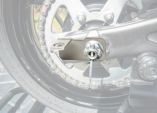 iJDMTOY CNC-Cut Stainless Steel Right-Hand Side Rear Axle Safety Flag, Dune Flag, Whip Mounting Bracket (22.5mm Diameter Opening) Compatible with Off-Road Motocross, Dirt Bike, Motorcycle, etc