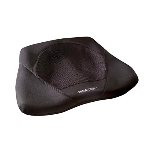 ObusForme Gel Seat Cushion – Memory Foam Seat Cushion and Posture Support, Contoured Ergonomic Design for Soothing Relief, Soft Gel Insert and Mesh Panel